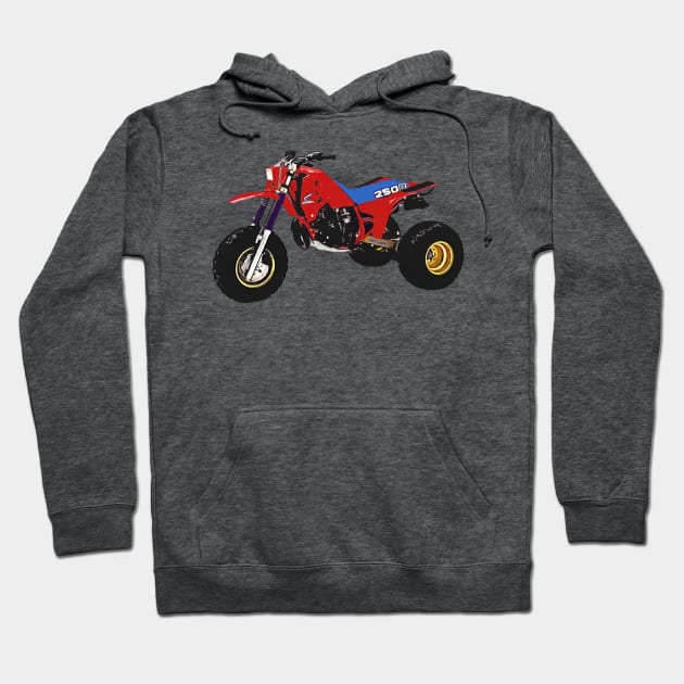 1985 ATC 250R Hoodie by AdorableBadassRacing